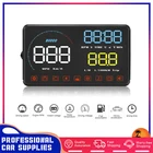 Автомобильный дисплей на лобовое стекло, 5,5 дюйма, HD-экран, многофункциональный дисплей на лобовое стекло для автомобилей с портом OBD2 EUOBD, автомобильная Оповещение об ошибках, дисплей данных