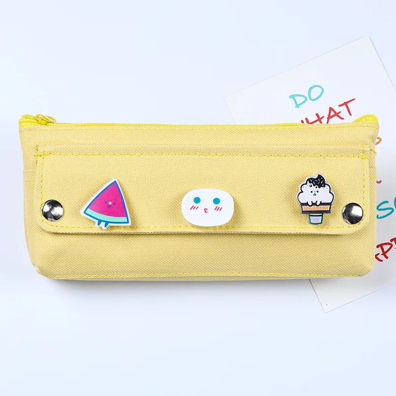 

Cute High Elastic Oxford Cloth Colored Pencil Case Washable Student Stationery Box EM88