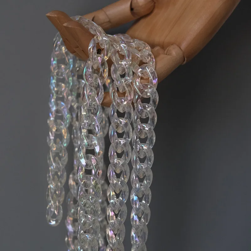 

Shoulder Clutch Chains Acrylic Bags Chain Transparent Bag Chain Mix Color Handbag Handle O Bag Handles Bags Belt Strap Bag Parts