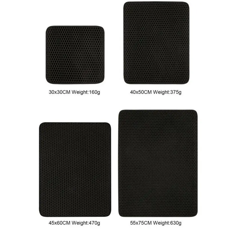 Hot New Comfortable Foldable Double-Layer Cat Litter Mat Heating Dog Bed Mat Pet Cat Rug Eva Foam Trapper Pad Washable Mat