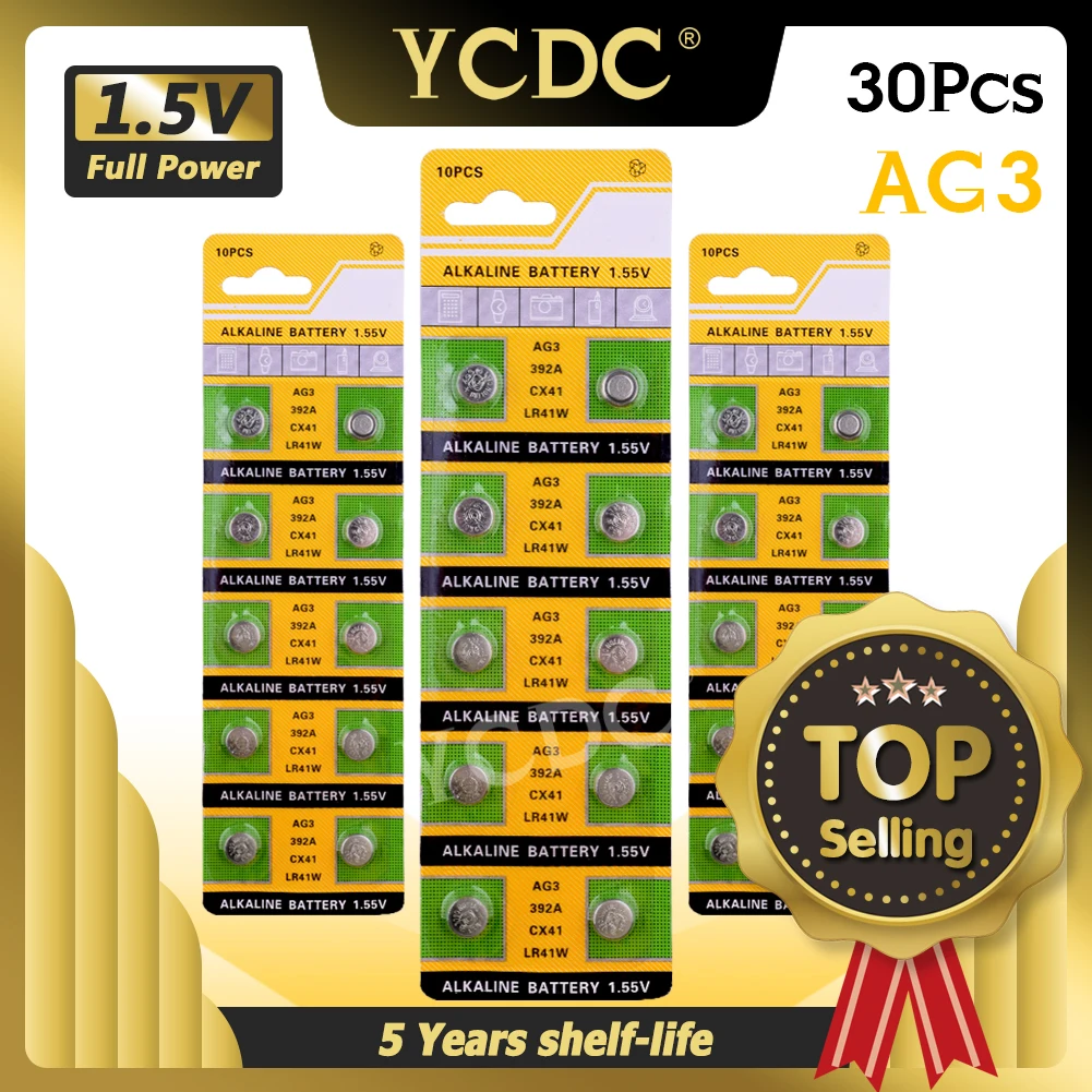 YCDC 30x долговечные игрушечные электронные весы 1 55 в аккумулятор для часов 192 384 392