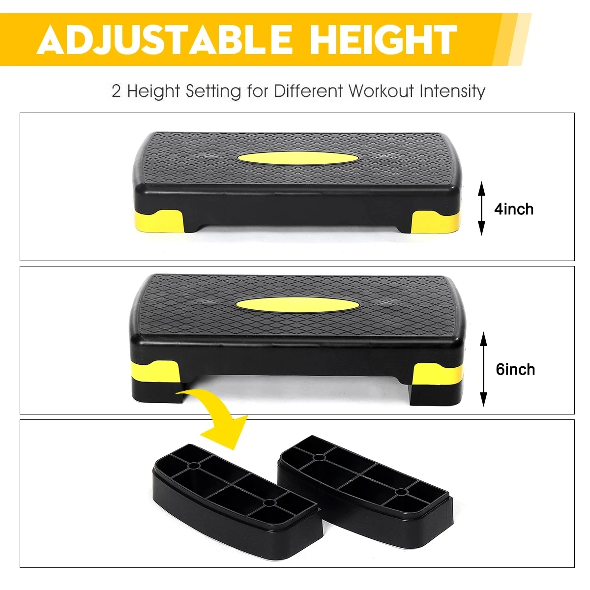 Напольное оборудование для фитнеса и аэробных шагов 27/31 дюйм 2/3 | Спорт