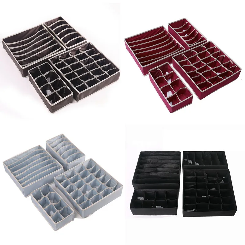 Складные органайзеры для нижнего белья разделители шкаф органайзер хранения