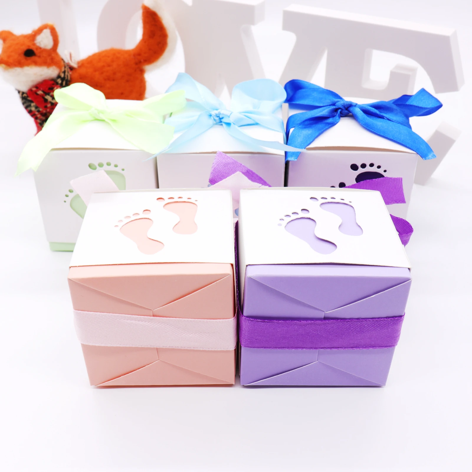 10 шт./лот коробки конфет Baby Shower вечерние подарочные сумки для детей конфетные
