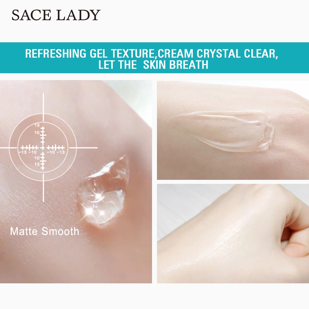 SACE LADY 12 мл грунтовка для лица Матовая жидкая основа осветляет поры крем контроль