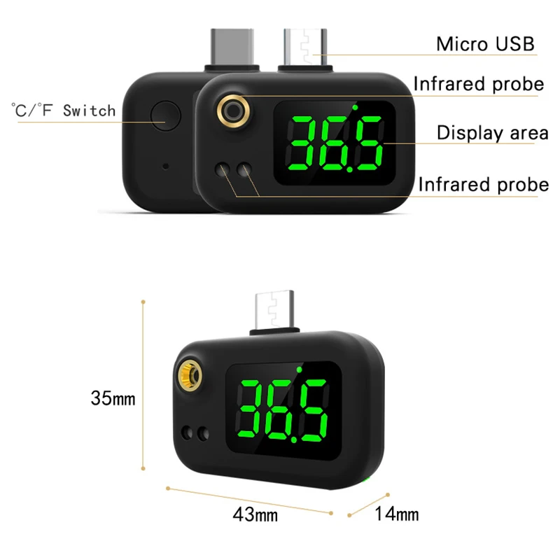 Цифровой инфракрасный термометр с USB и ЖК-дисплеем лазерные термометры для