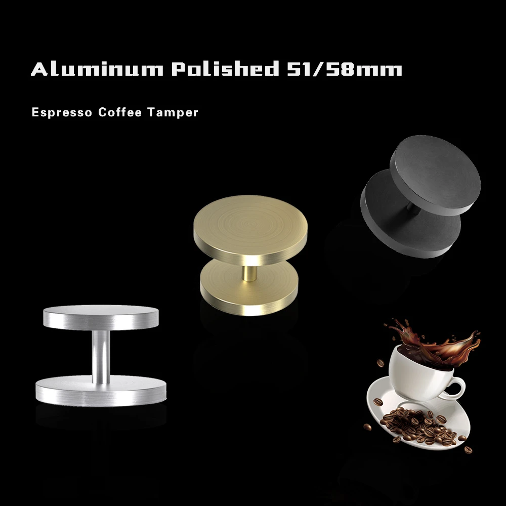 51 мм 58 двойная основа из чистого алюминия для кофе деревянная ручка Бариста