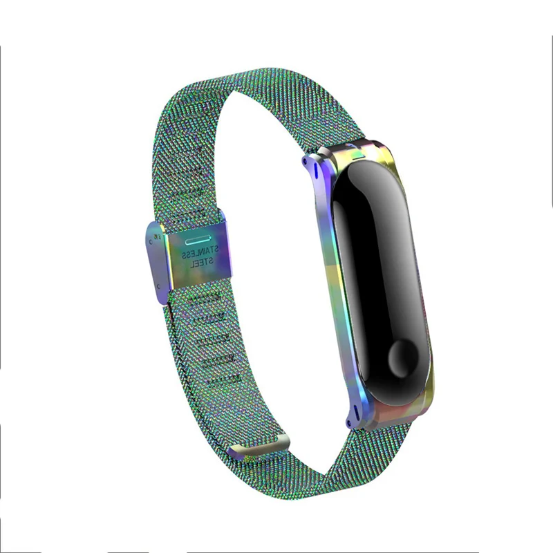 Rainbow Идеальный Браслет для xiaomi mi Band 3 4 correa mi band 4 для xiaomi mi band 4 браслет mi band 3 ремешок pulseira xiaomi mi band 3 - Цвет: Rainbow