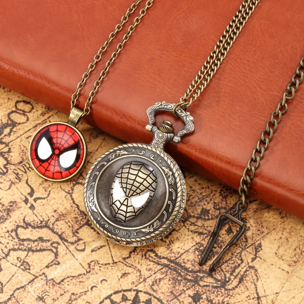 Exquisite Gift Set Fashion Sport Wrist Watch Alloy Case Quartz Pocket Watch Necklace Pendant for Friend