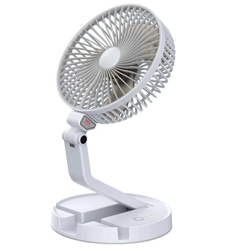 Folding Fan USB Rechargeable Telescopic Table Lamp Fan Wall-Mounted Desktop Fan