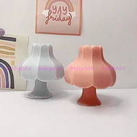 3d fancy candle silicone mold retro table lamp design aromatherapy candle making plaster decoration mold
