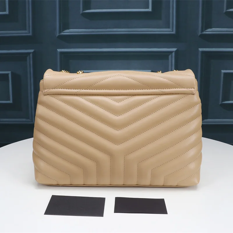 

2021 Fashion Luxury Real Leather Women Shoulder Bag High Quality Cowhide Leather Handbag Double Chain Fashion Messenger Bag