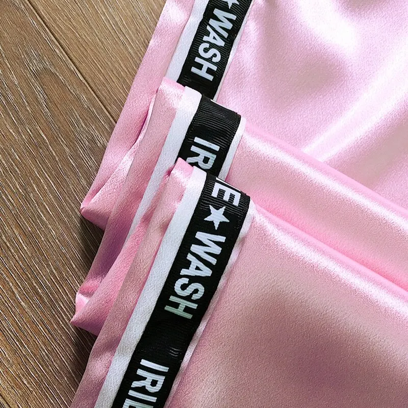 Спортивные Леггинсы Женские Штаны Для Йоги летние брюки с карманами из ленты