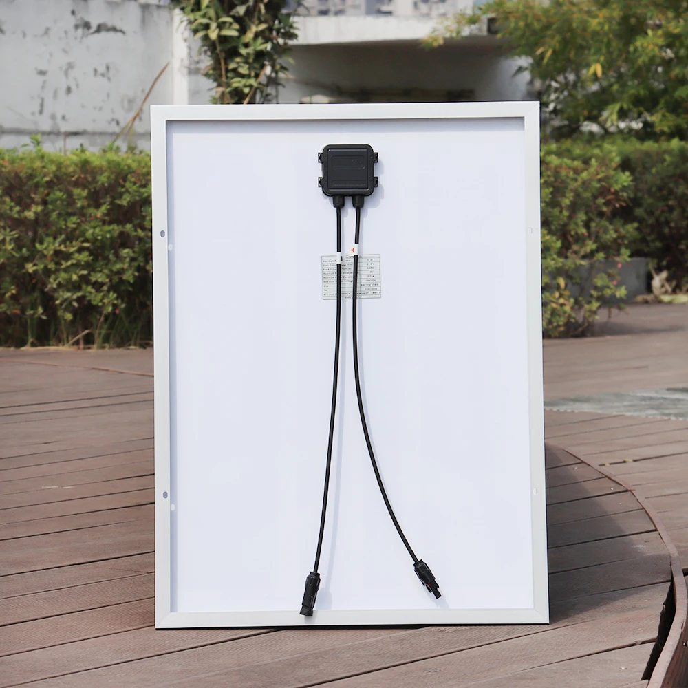 Жесткая стеклянная солнечная панель 50 Вт монокристаллические элементы