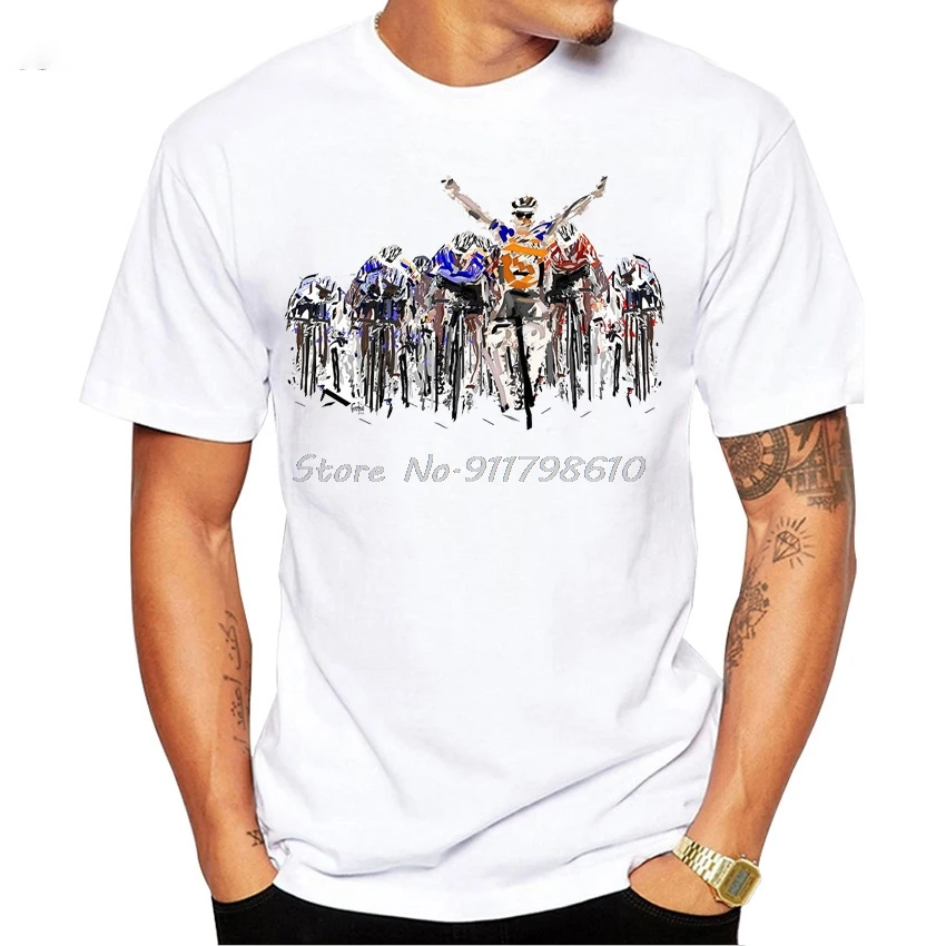 

Футболка мужская, в стиле ретро, с мотивационным принтом в виде велосипеда