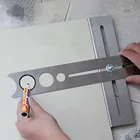 Регулируемый локатор отверстий для плитки, перфоратор из нержавеющей стали, универсальная машина для маркировки стеклянных и керамических стен, линейка, запчасти для строительных инструментов