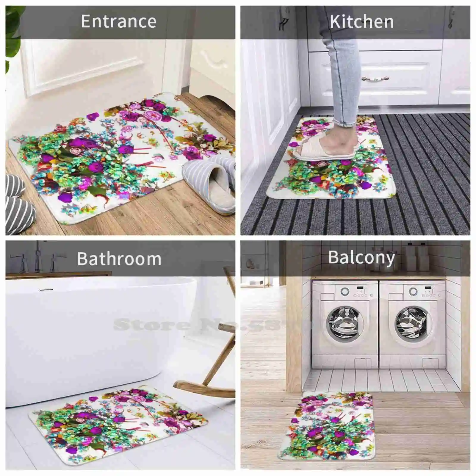 Романтический необычный и Красочный цветочный принт в французском стиле Коттедж