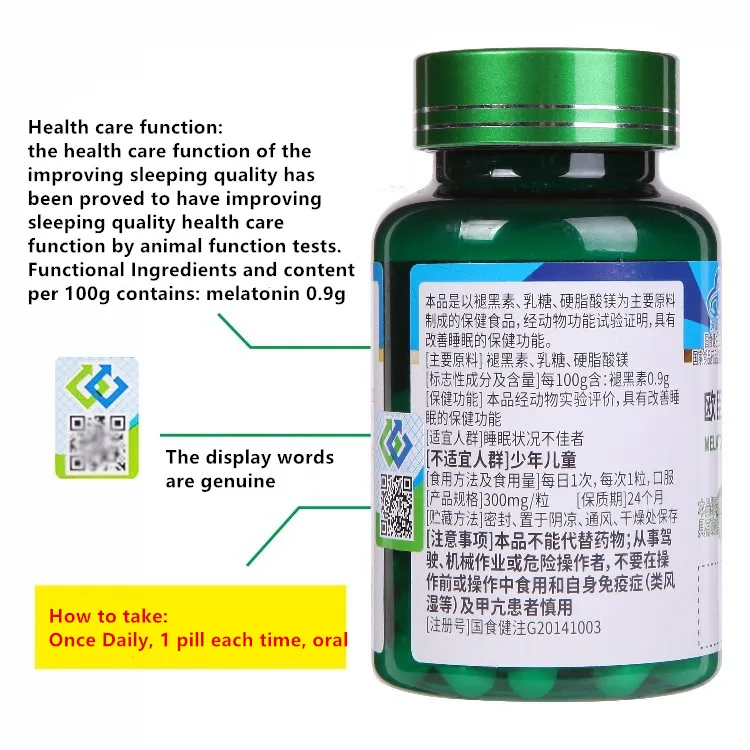 

Sleeping Pills Strength Melatonin Help Improve Sleep Night Time Aid Fast Dissolve Dietary Supplement Promotes Relaxation Health