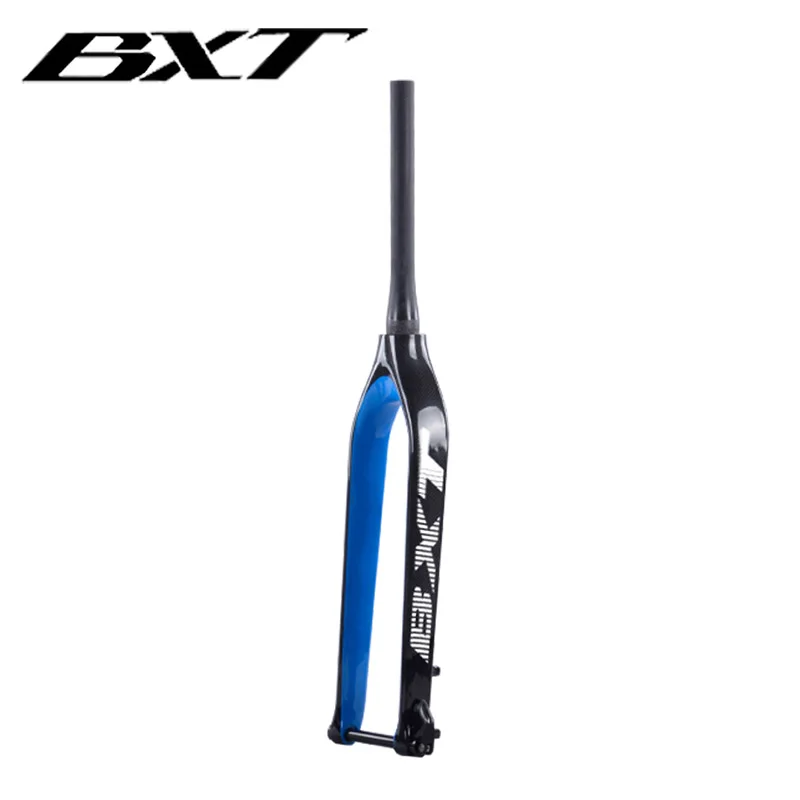 Велосипедная вилка BXT 29er Карбоновая для горного велосипеда жесткая коническая