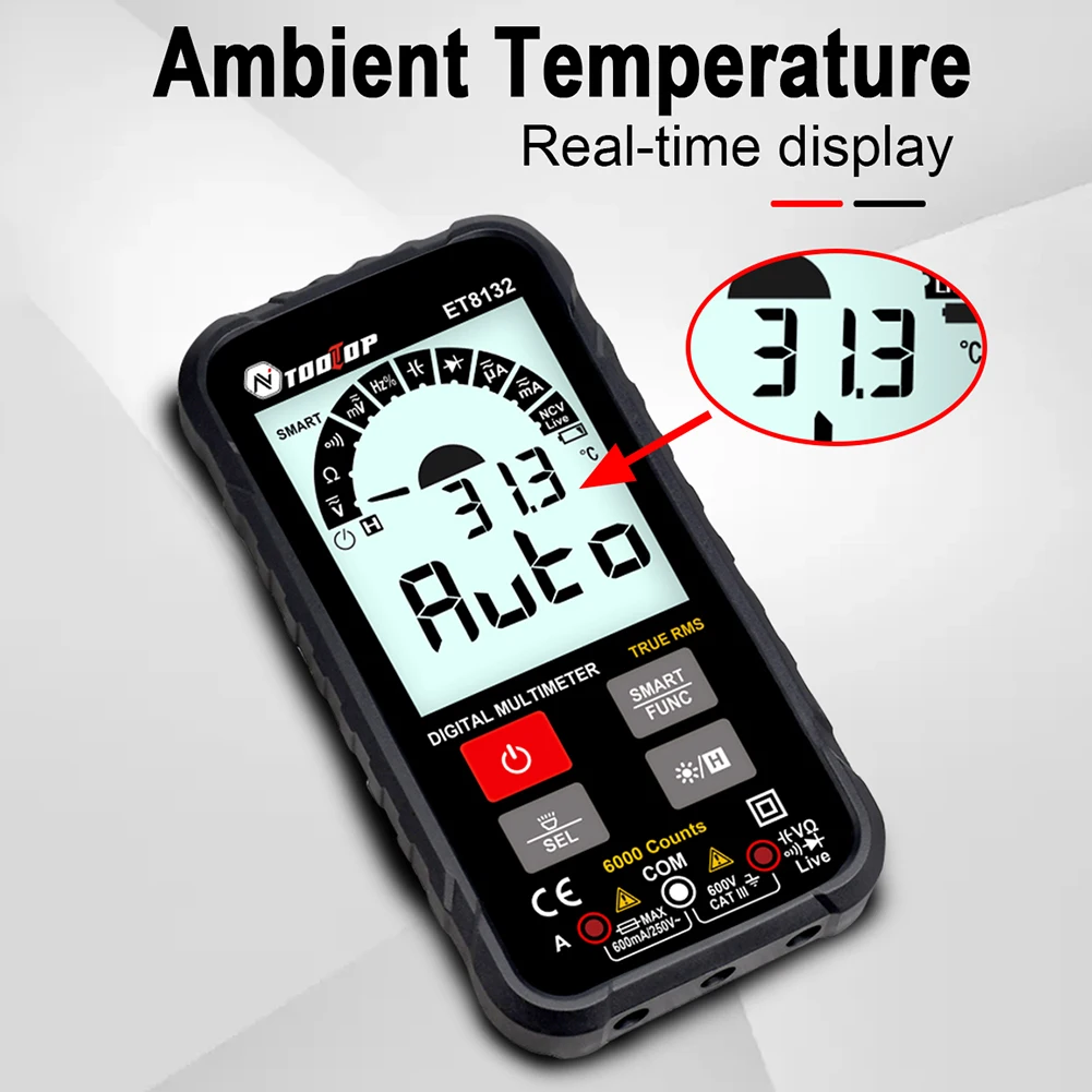 Цифровой мультиметр тестер Вольтметр Амперметр Тестер измеритель емкости