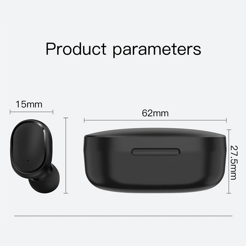 Беспроводные Bluetooth наушники A6S TWS с шумоподавлением стерео микрофоном для Redmi Xiaomi