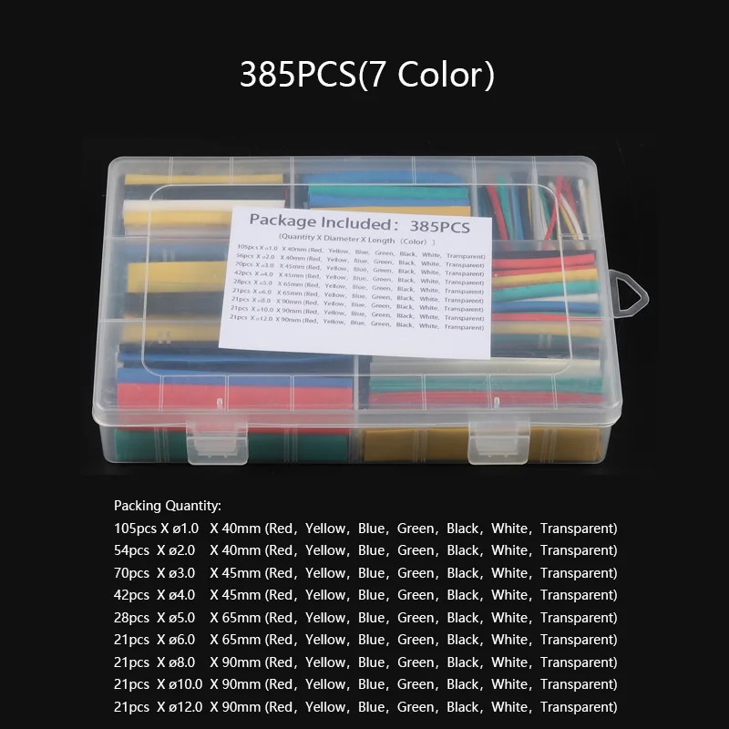 Многоцветный в штучной упаковке полиолефина сокращения Ассорти термоусадка