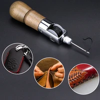 leather sewing machine manual diy leather carving suture tool bag wax thread hand sewing device canvas cone needle