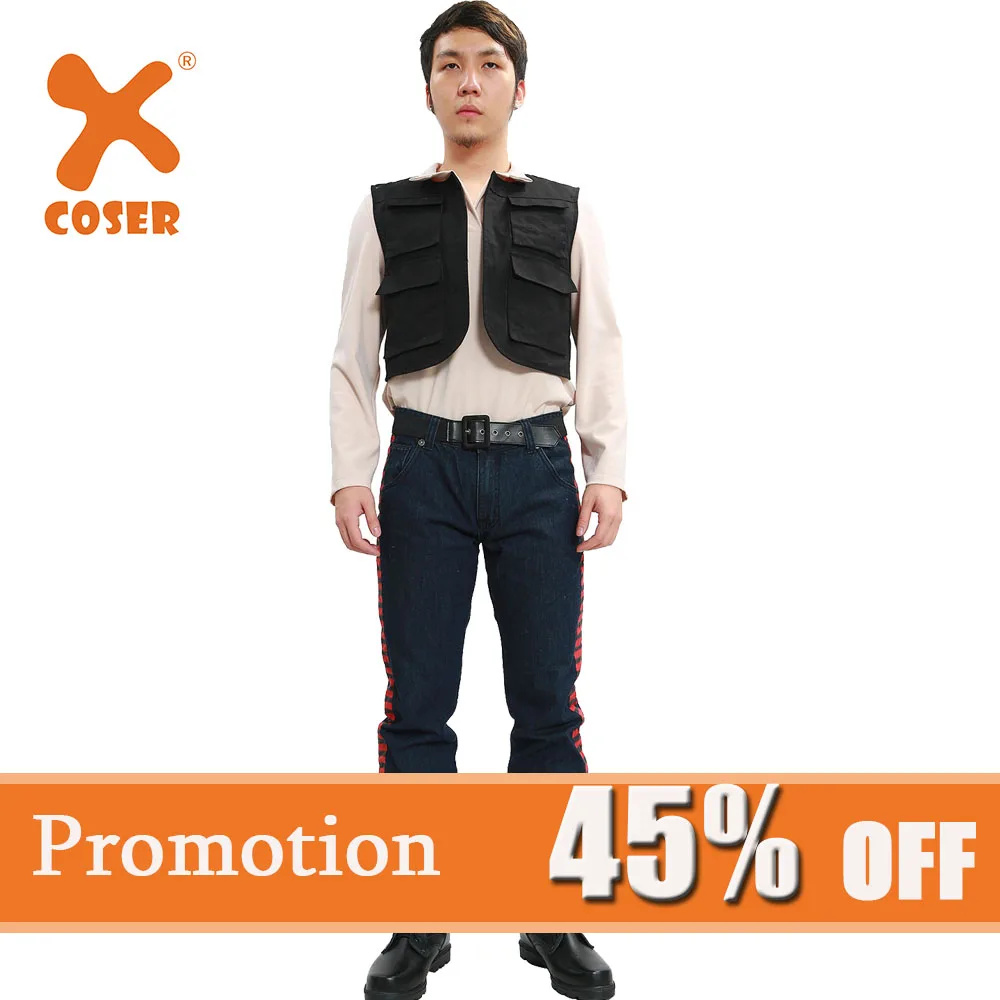 X COSTUME Han сольный костюм S Wars полный для взрослых подарок на Хэллоуин косплея