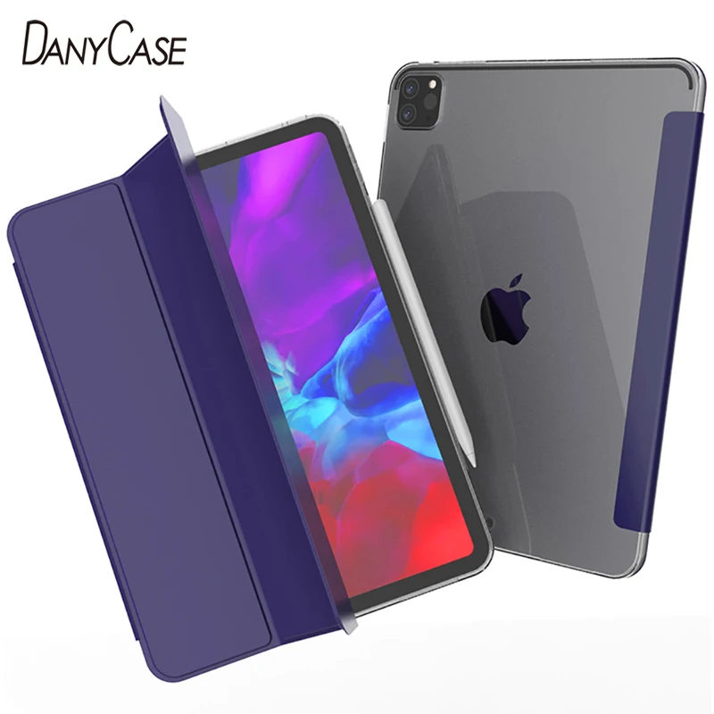 

New 2021 iPad Pro 11 2nd Gen Case For 2018 iPad Pro 11 Case iPad Pro 12.9 2021 Soft Silicone Cover Auto Sleep/Wake Smart Case