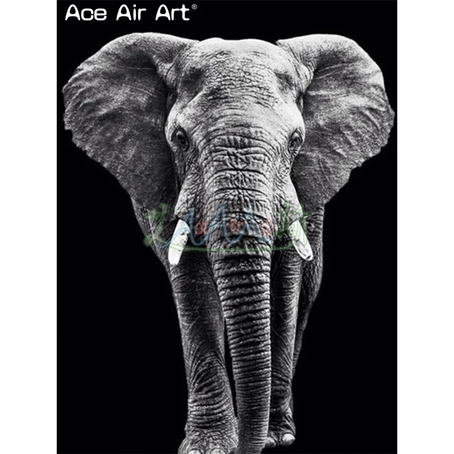 

the African Grassland 5D DIY Diamond Painting Wild Animals Elephant Lion Gorilla Zebra Rhinoceros Rhinestone Mosaic Hotel Decor