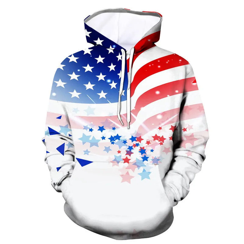 2019 осень День Независимости 3D Толстовка для мужчин/wo мужские толстовки модные