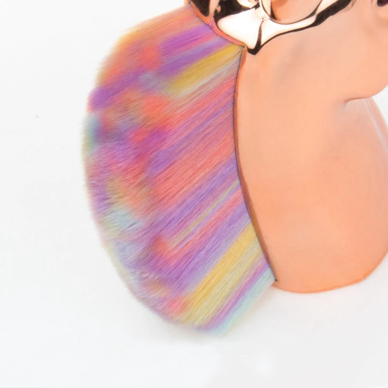 Кисти для макияжа в виде единорога лошади радуги держатель пудры основы румян