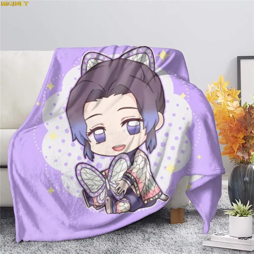 

MiQINEY Devil's Blade Anime 3D Blanket for Beds Printed Cartoon Demon Slayer Flannel Blanket Sofa Home Decor Party Throw Blanket