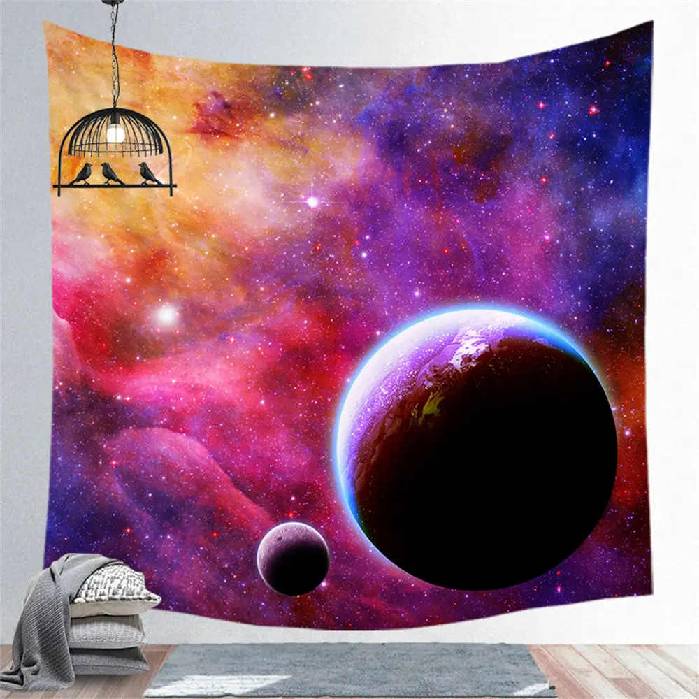 

Custom House Sky Rainbow Mountain Tapestry Hippie Tapestries Wall Art Decor Hanging Fabric Living Ceiling Room CGT004
