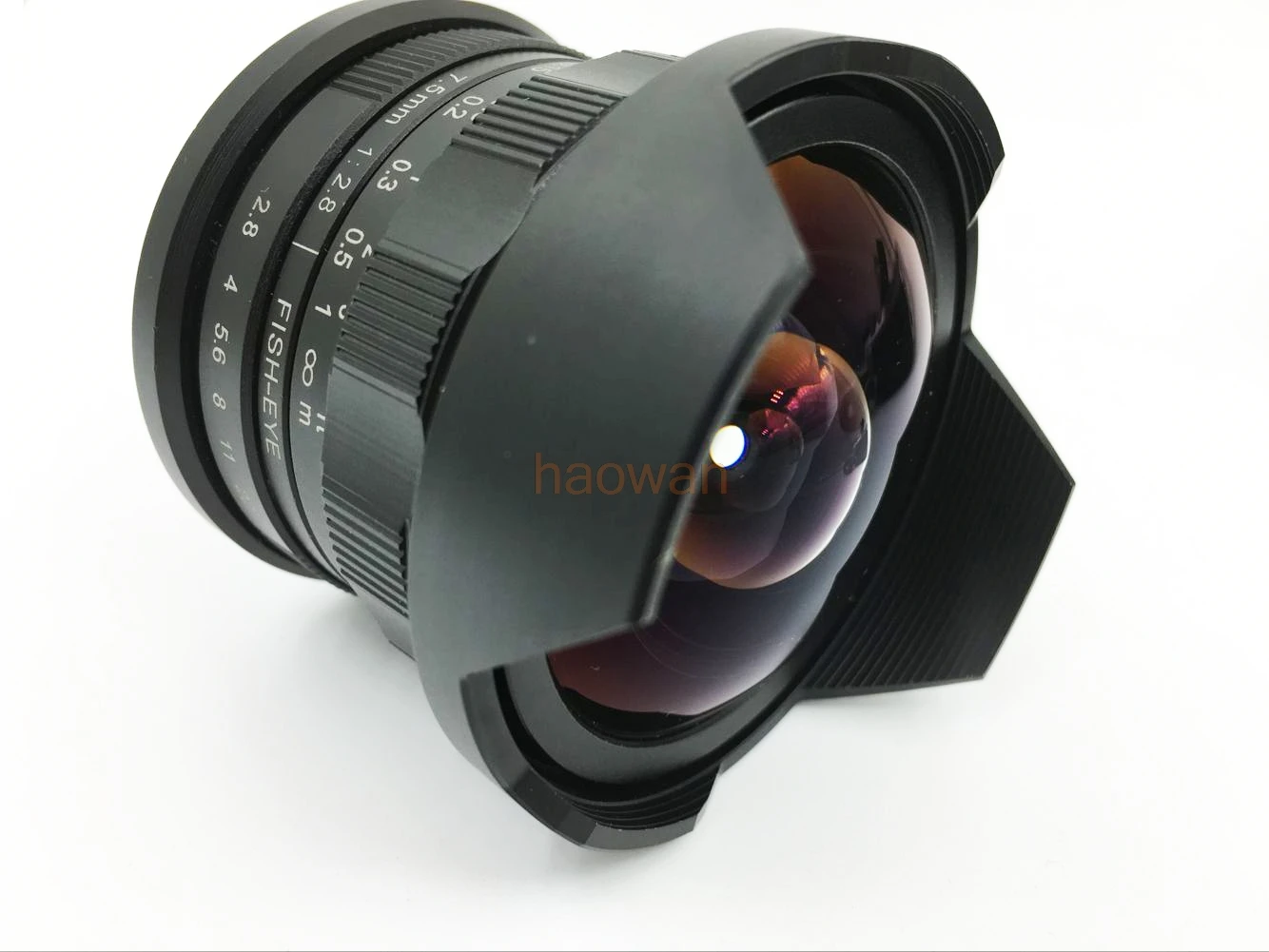 Широкоугольный объектив рыбий глаз 7 5 мм F/2 8 MF для видеокамер Sony a7 A7R A6300 fx xt20 xt2 xe1 m43