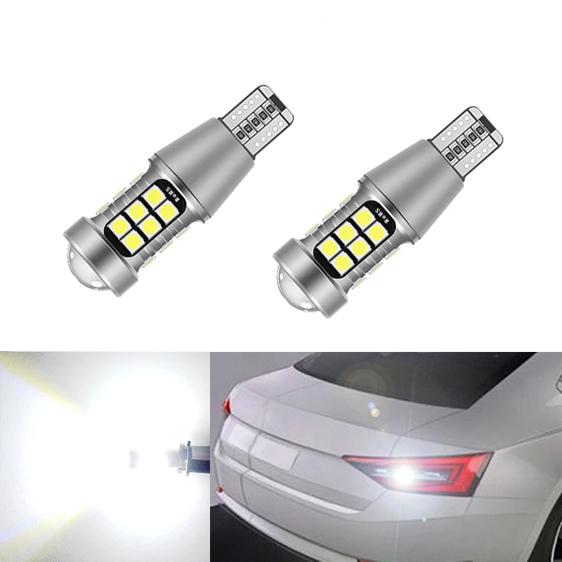 

2x Canbus T15 LED Reverse Light W16W 27SMD Car LED Error Free Backup Light Reverse Light Bulb For Skoda Superb
