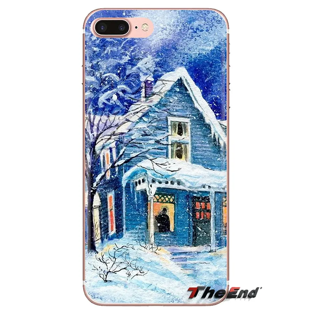 Мягкий Корпус чехол для samsung Galaxy S2 S3 S4 S5 мини S6 S7 край S8 S9 Plus Note 2 3 4 5 8 Coque Fundas зимние