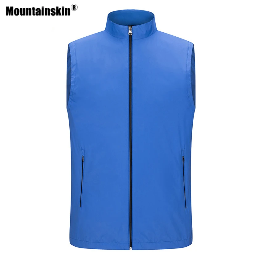 Мужская/Женская походная жилетка Mountainskin уличная спортивная куртка без рукавов