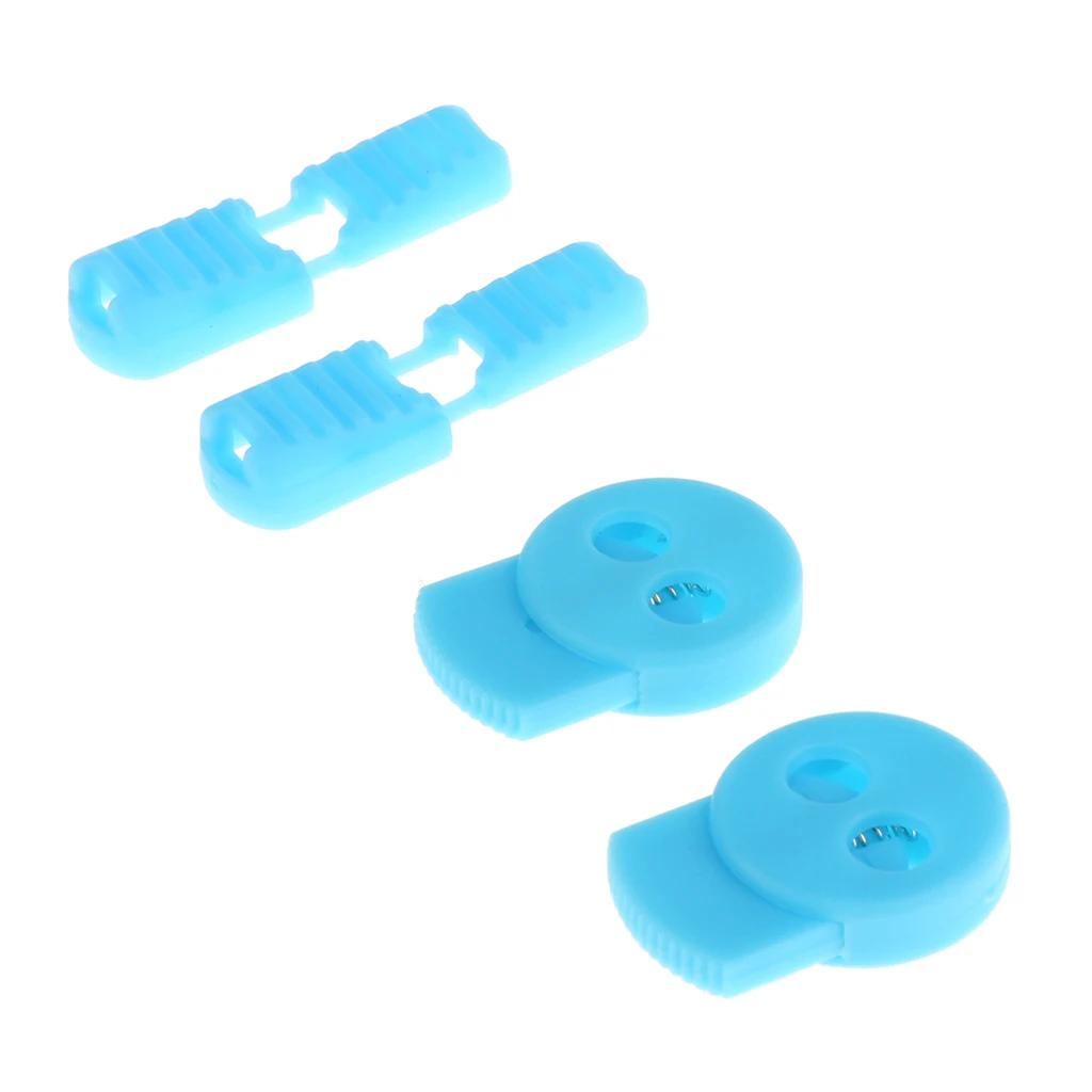 Сверхпрочный нейлоновый зажим для блокировки шнура с двойным отверстием