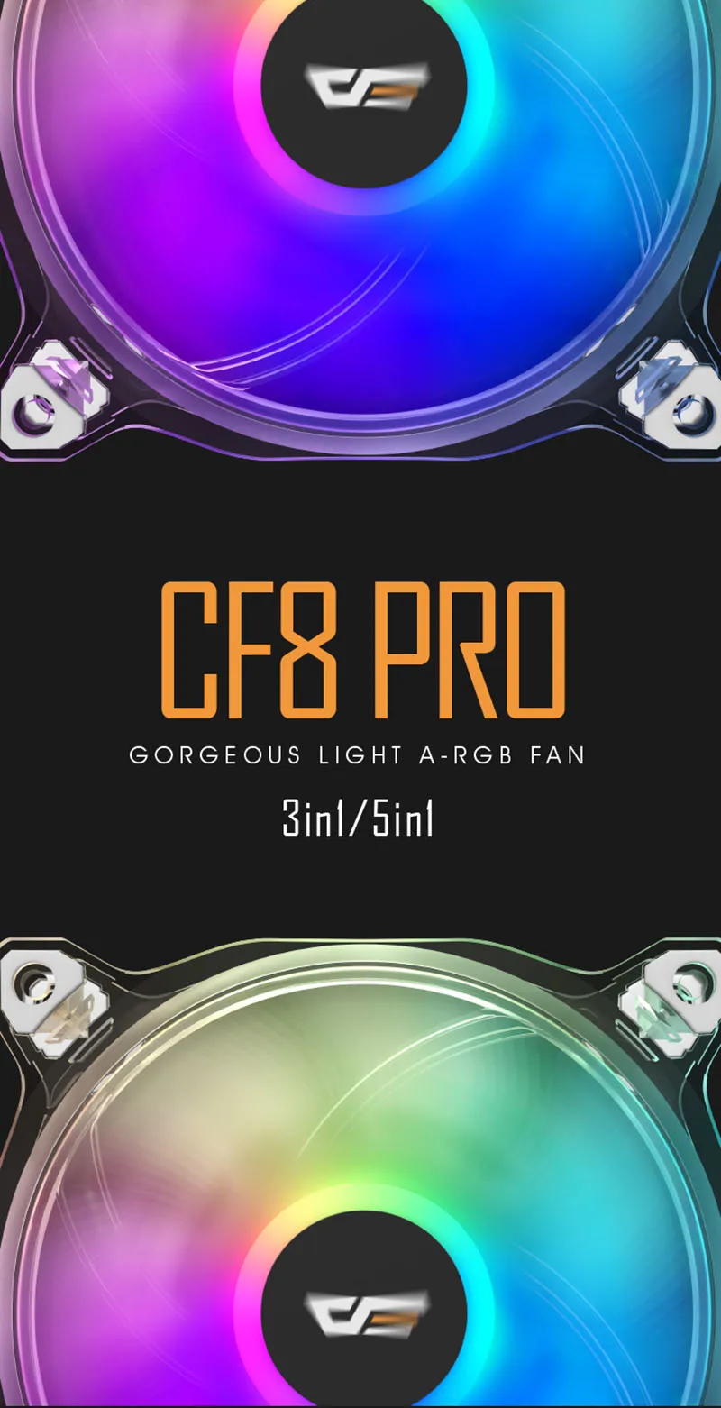 Aigo CF8Pro, чехол для компьютера, ПК, RGB вентилятор, прозрачная рамка, 120 мм, вентиляторы, тихий+ удаленное охлаждение компьютера, ASUS AURA SYNC, кулер для процессора, RGB чехол, вентилятор