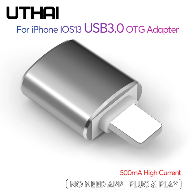 Usb-кардридер UTHAI C56 с Lightning на Usb 3 0 устройство для подключения флеш-накопителя мыши