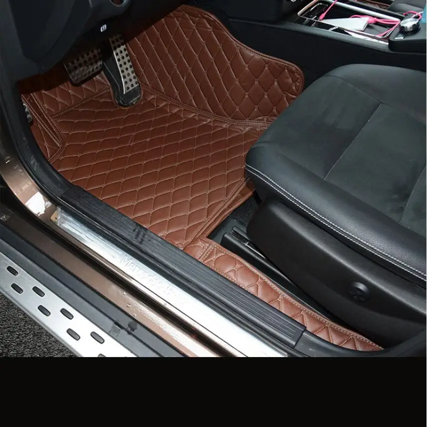 for leather car floor mat for mercedes benz glk280 glk300 glk350 2009 2010 2011 2012 2013 2014 2015 x204 accessories