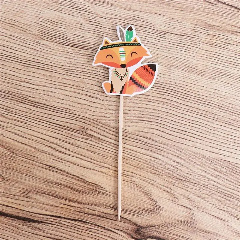 24 шт. Топпер для торта с животными из индийского мультфильма декоративные