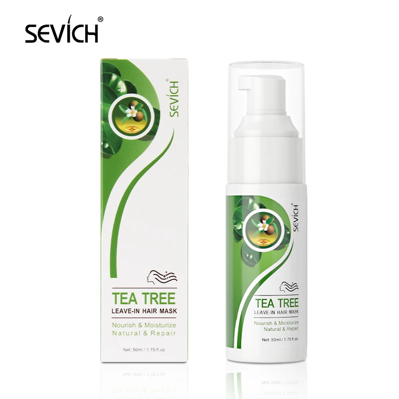 

Sevich 50ml Deeply Nourishing Tea Tree leave-in Hair Mask Repair Damaged & Moisturize Hair Smoothing Keratin Hair Treatment Mask
