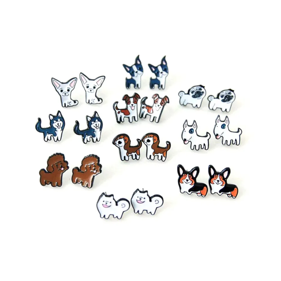 Серьги-гвоздики женские в виде животных 2 шт./компл. | Украшения и аксессуары