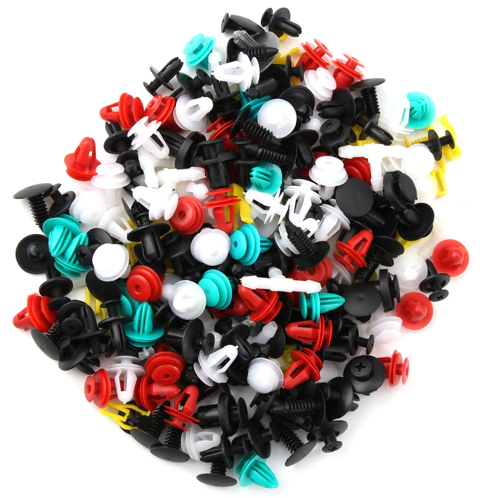 50/100pcs Mixed Auto Fastener Car Bumper/Door/Fender Clips Retainer For Renault Megane Captur Mitsubishi ASX Jeep Wrangler | Автомобили и