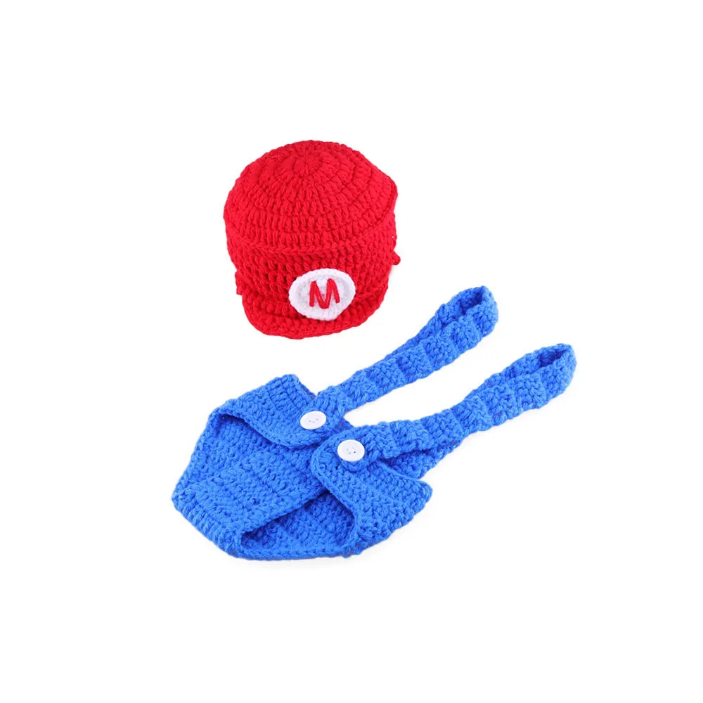 Newborn Baby Photography Props Outfits Basketball Hat Designer Knitting Hoop Set for Boys Girls New Orange Babe Costume