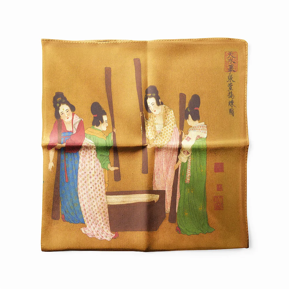 53 см Модный шарф для женщин Саржа сатин печатная Бандана Хиджаб небольшой