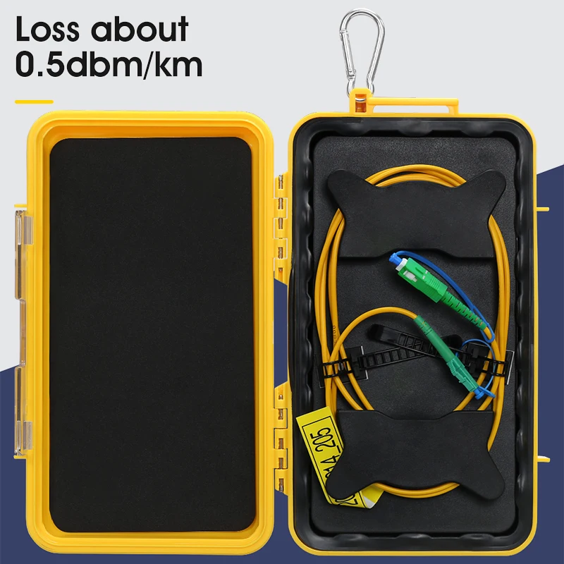 Оптоволоконный колечко кабельный короб для запуска OTDR Dead Zone 1 км SM 1310/1550 нм SC/APC-LC/APC