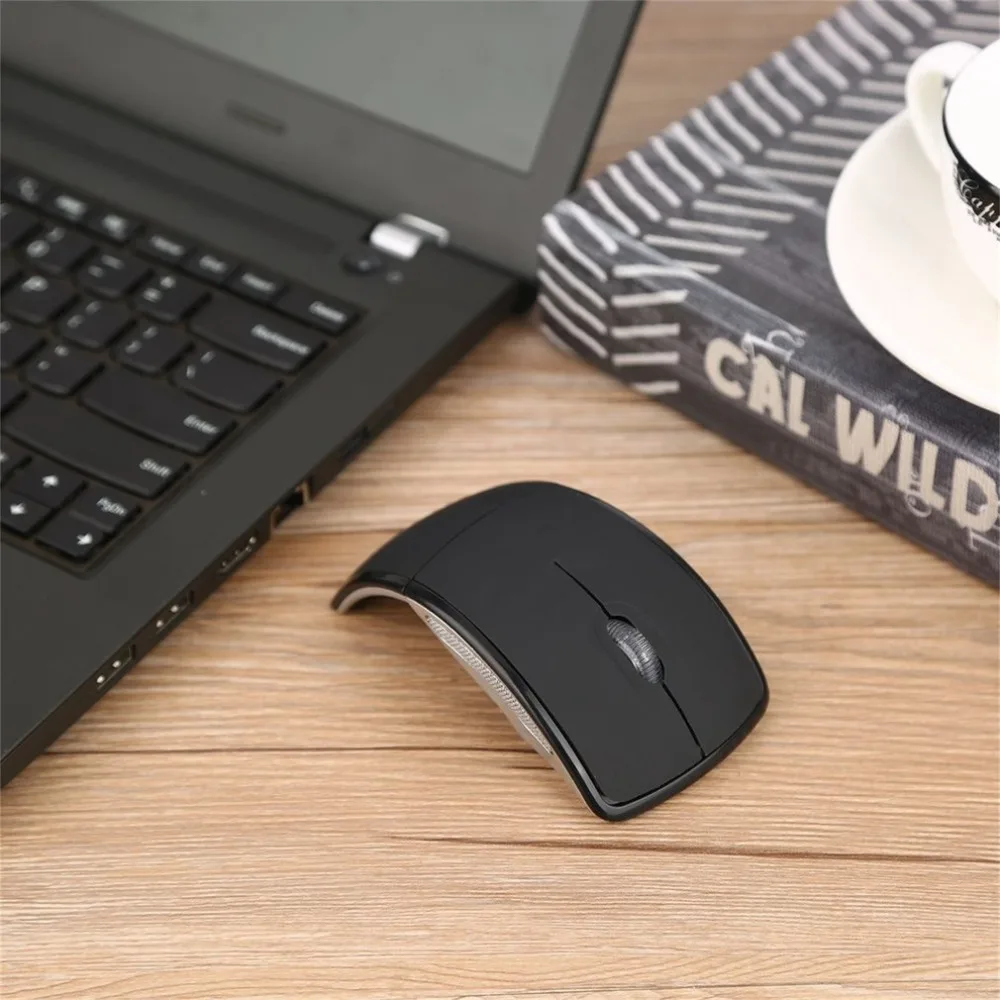Складная беспроводная мышь для ПК, ноутбука, компьютера, мини USB 2,4 ГГц, приемопередатчик с защелкой, оптическая Складная, Прямая поставка